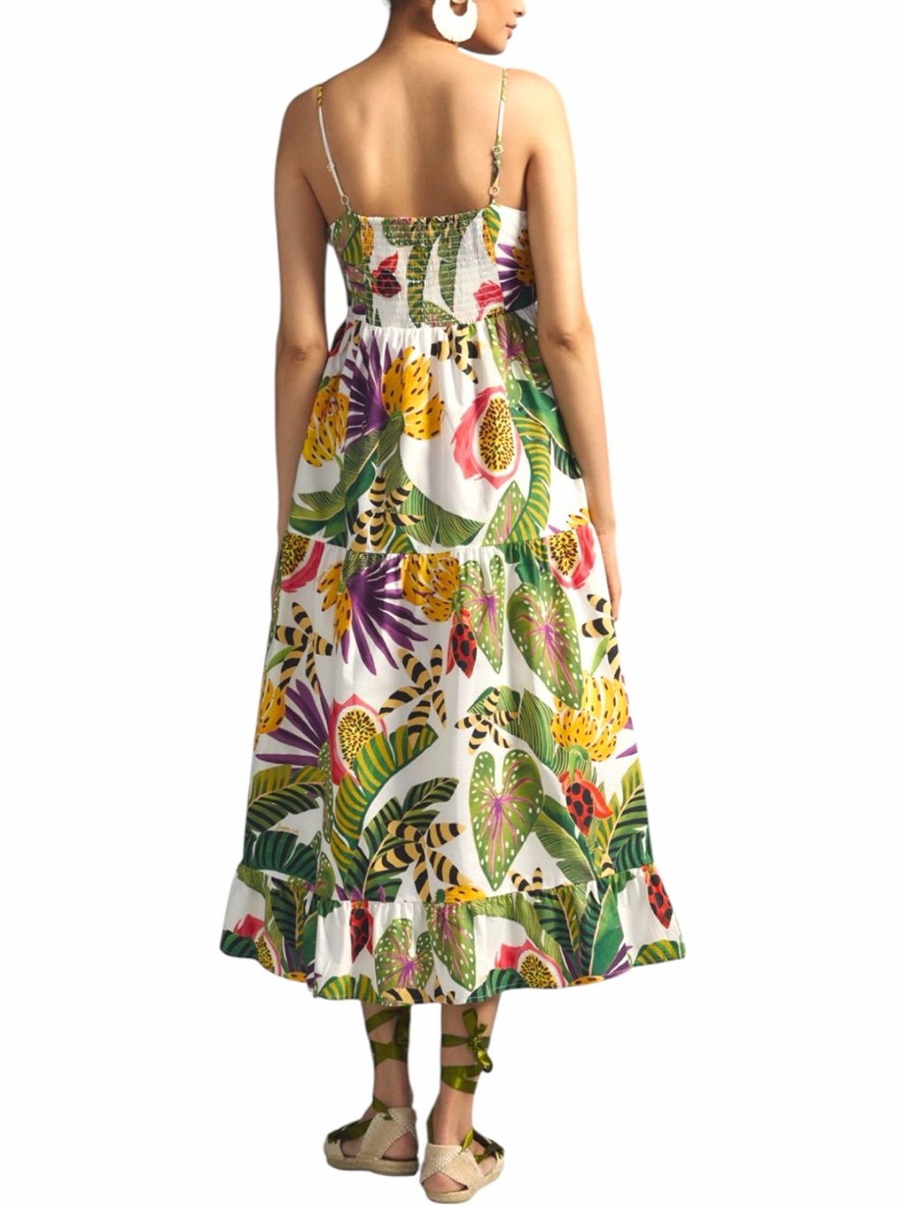 NEW FARM RIO Striped Forest Maxi Dress Size L - Picture 4 of 9